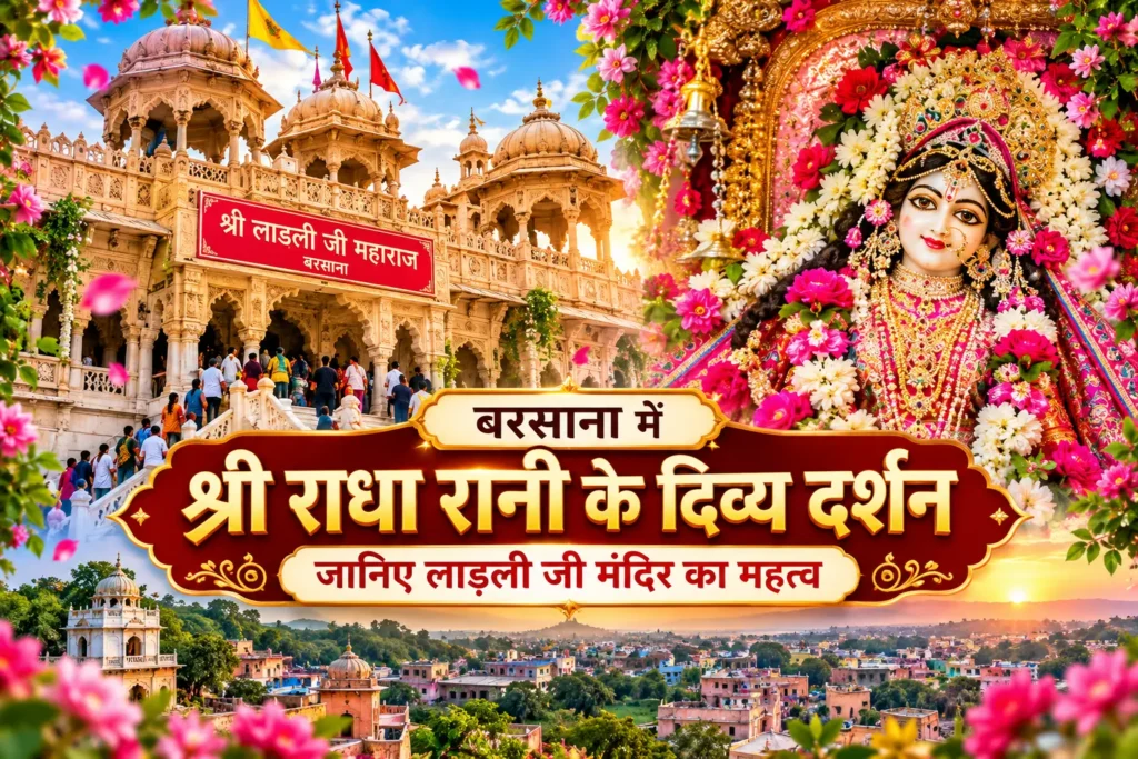 बरसाना में श्री राधा रानी के दिव्य दर्शन